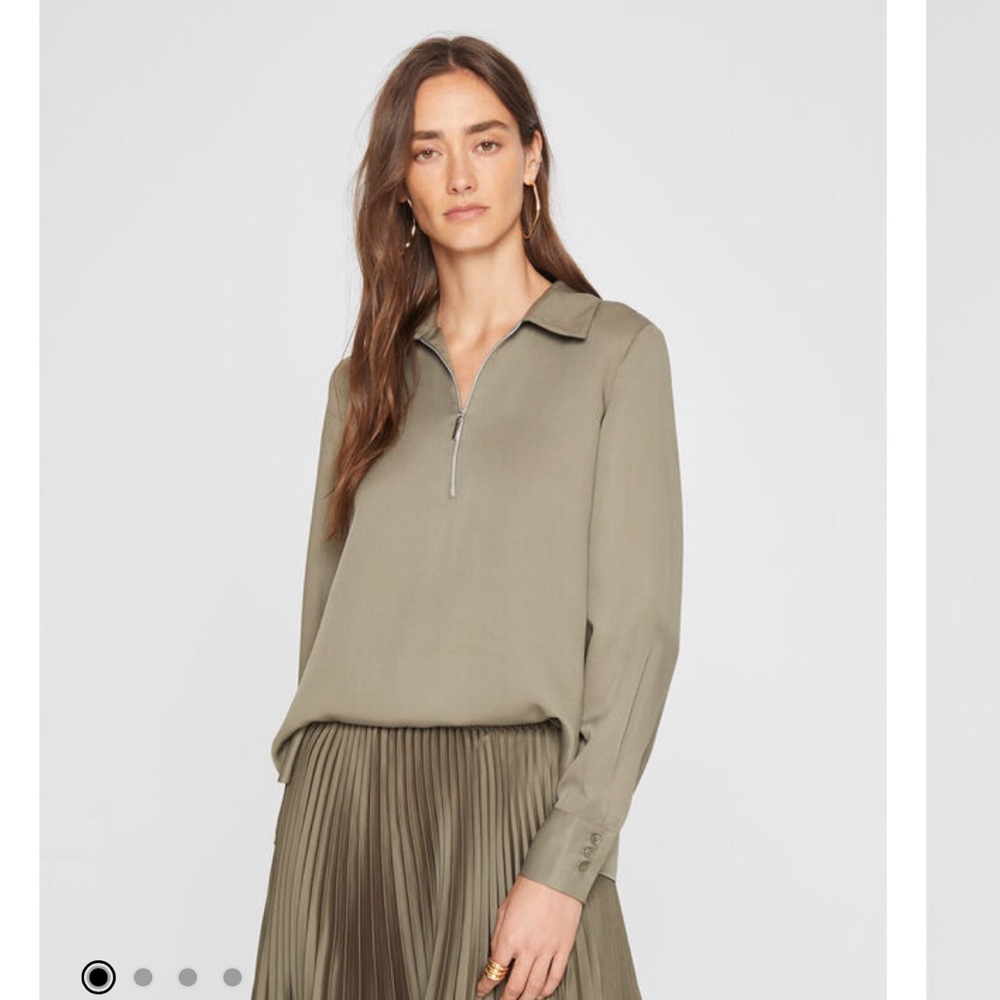 Club Monaco Zipper Front Shirt